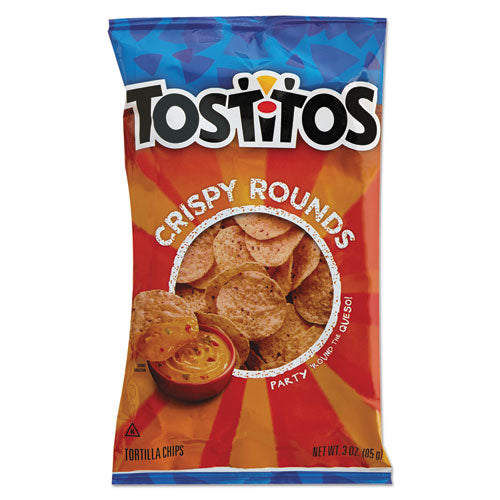Tortilla Chips Crispy Rounds, 3 Oz Bag, 28-carton