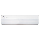 Under-cabinet Fluorescent Fixture, Steel, 18.25"w X 4"d X 1.63"h, White