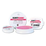 Sortkwik Fingertip Moisteners, 3-8 Oz, Pink, 3-pack