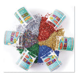 Charles Leonard Glitter Set, Assorted, .75 Oz Shaker-top Jar, 6-set