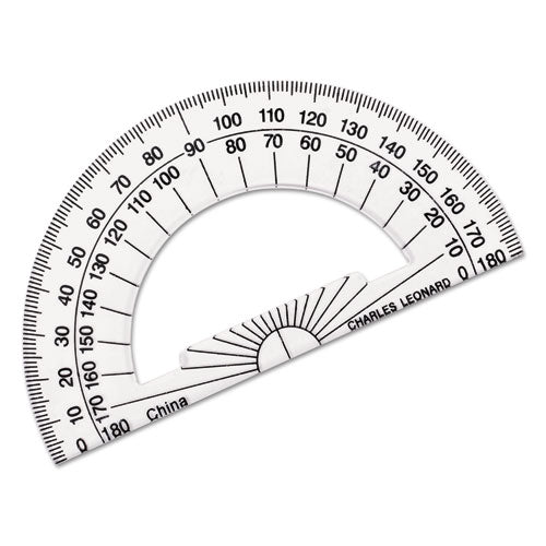 Open Center Protractor, Plastic, 4