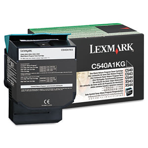 C540a1kg Return Program Toner, 1000 Page-yield, Black