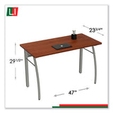 Trento Line Rectangular Desk, 47.25w X 23.63d X 29.5h, Cherry