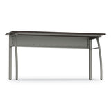 Trento Line Rectangular Desk, 59.13w X 23.63d X 29.5h, Mocha-gray