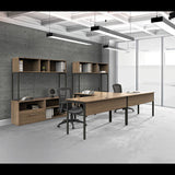 Urban Desk Workstation, 59w X 23.75d X 29.5h, Ash