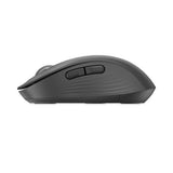 Signature M650 Wireless Mouse, 2.4 Ghz Frequency, 33 Ft Wireless Range, Large, Right Hand Use, Graphite