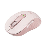 Signature M650 Wireless Mouse, 2.4 Ghz Frequency, 33 Ft Wireless Range, Medium, Right Hand Use, Rose