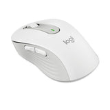 Signature M650 For Business Wireless Mouse, 2.4 Ghz Frequency, 33 Ft Wireless Range, Large, Right Hand Use, Off White