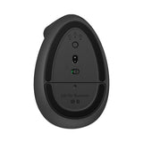 Lift For Business Vertical Ergonomic Mouse, 2.4 Ghz Frequency-32 Ft Wireless Range, Right Hand Use, Graphite