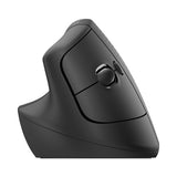Lift For Business Vertical Ergonomic Mouse, 2.4 Ghz Frequency-32 Ft Wireless Range, Right Hand Use, Graphite