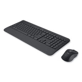 Signature Mk650 Wireless Keyboard And Mouse Combo For Business, 2.4 Ghz Frequency-32 Ft Wireless Range, Graphite