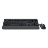 Signature Mk650 Wireless Keyboard And Mouse Combo For Business, 2.4 Ghz Frequency-32 Ft Wireless Range, Graphite