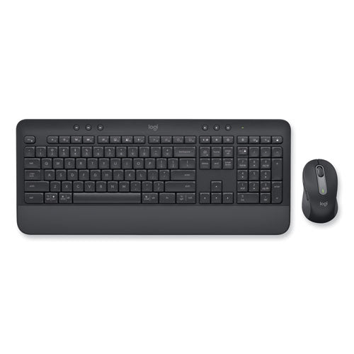 Signature Mk650 Wireless Keyboard And Mouse Combo For Business, 2.4 Ghz Frequency-32 Ft Wireless Range, Graphite