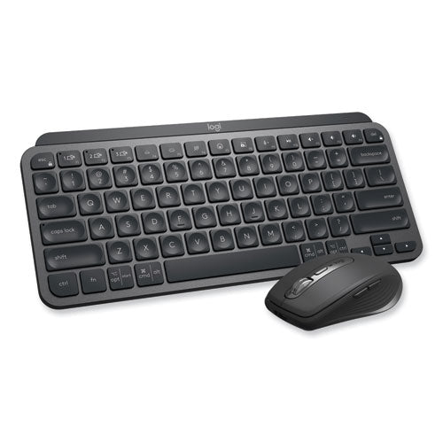 Mx Keys Mini Combo For Business Wireless Keyboard And Mouse, 2.4 Ghz Frequency-32 Ft Wireless Range, Graphite