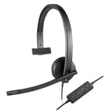 Usb H570e Over-the-head Wired Headset, Binaural, Black