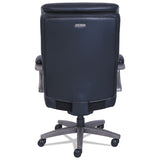 Woodbury Big And Tall Executive Chair, Supports Up To 400 Lbs., Black Seat-black Back, Weathered Gray Base