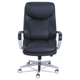 Commercial 2000 Big And Tall Executive Chair, Supports Up To 400 Lbs., Black Seat-black Back, Silver Base