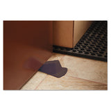Giant Foot Doorstop, No-slip Rubber Wedge, 3.5w X 6.75d X 2h, Brown, 2-pack