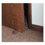 Big Foot Doorstop, No Slip Rubber Wedge, 2.25w X 4.75d X 1.25h, Brown, 2-pack