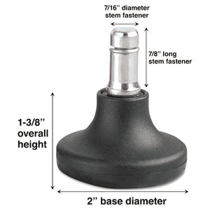 Low Profile Bell Glides, B Stem, 110 Lbs-glide, 5-set