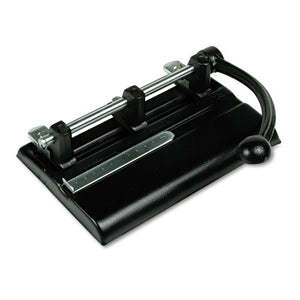 40-sheet Lever Action Two- To Seven-hole Punch, 13-32" Holes, Black