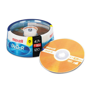 Dvd-r Discs, 4.7gb, 16x, Spindle, Gold, 15-pack