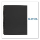 Wirebound Guided Business Notebook, Action Planner, Dark Gray, 11 X 8.5, 80 Sheets