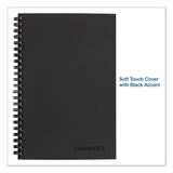 Wirebound Business Notebook, Wide-legal Rule, Black Cover, 8 X 5, 80 Sheets