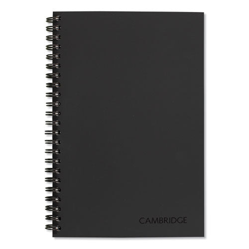 Wirebound Guided Business Notebook, Quicknotes, Dark Gray Cover, 8 X 5, 80 Sheets