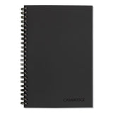 Wirebound Guided Business Notebook, Quicknotes, Dark Gray Cover, 8 X 5, 80 Sheets