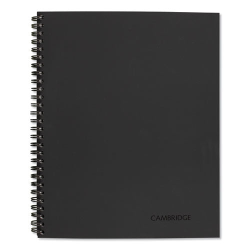 Wirebound Guided Business Notebook, Meeting Notes, Dark Gray, 11 X 8.25, 80 Sheets