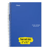 Wirebound Notebook, 2 Subjects, College Rule, Assorted Color Covers, 9.5 X 6.5, 100 Sheets