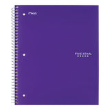 Wirebound Notebook, 5 Subjects, College Rule, Assorted Color Covers, 11 X 8.5, 200 Sheets