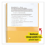 Wirebound Notebook, 3 Subjects, College Rule, Assorted Color Covers, 11 X 8.5, 150 Sheets