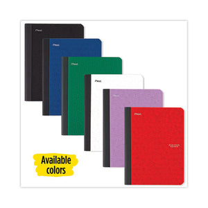 Composition Book, Medium-college Rule, Randomly Assorted Covers (black-blue-green-red-yellow), 9.75 X 7.5, 100 Sheets