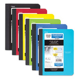 Composition Book, Medium-college Rule, Randomly Assorted Covers (black-blue-green-red-yellow), 9.75 X 7.5, 100 Sheets