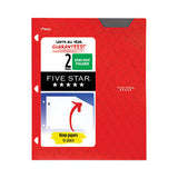 Two-pocket Stay-put Plastic Folder, 11 X 8.5, Assorted, 4-pack