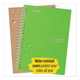 Wirebound Notebook, 1 Subject, College Rule, Assorted Color Covers, 7 X 5.5, 100 Sheets
