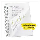 Wirebound Notebook, 1 Subject, College Rule, Assorted Color Covers, 7 X 5.5, 100 Sheets