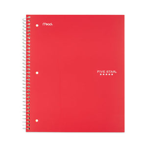 Wirebound Notebook, 1 Subject, Wide-legal Rule, Red Cover, 10.5 X 8, 100 Sheets