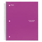 Wirebound Notebook, 1 Subject, Wide-legal Rule, Red Cover, 10.5 X 8, 100 Sheets