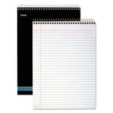 Stiff-back Wire Bound Notebook, 1 Subject, Wide-legal Rule, White-blue Cover, 8.5 X 11.5, 70 Sheets