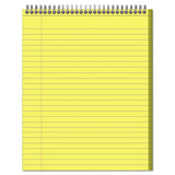 Stiff-back Wire Bound Notebook, 1 Subject, Wide-legal Rule, Canary-blue Cover, 8.5 X 11.5, 70 Sheets