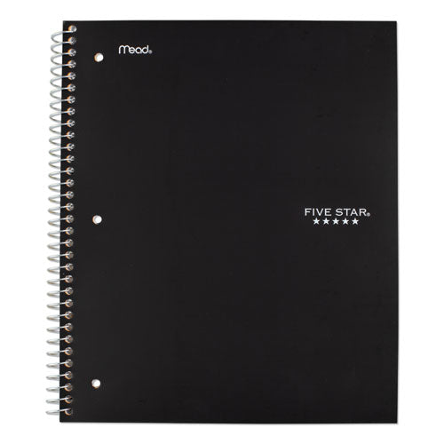 Wirebound Notebook, 1 Subject, Medium-college Rule, Black Cover, 11 X 8.5, 100 Sheets