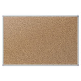 Cork Bulletin Board, 24 X 18, Silver Aluminum Frame