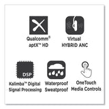 Pulse Hd 360 Virtual Hybrid Anc True Wireless Earbuds, Black