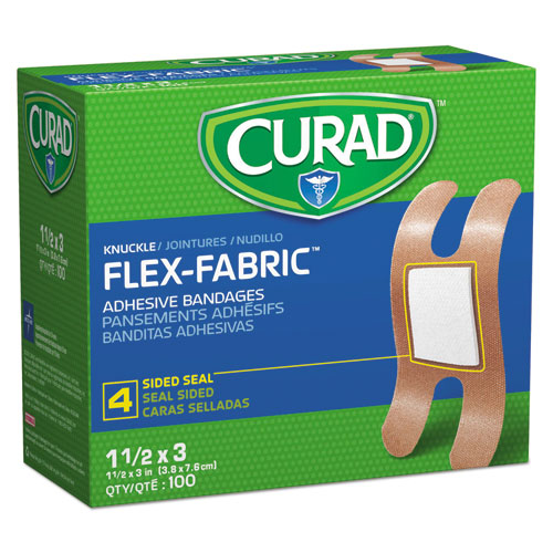 Flex Fabric Bandages, Knuckle, 100-box