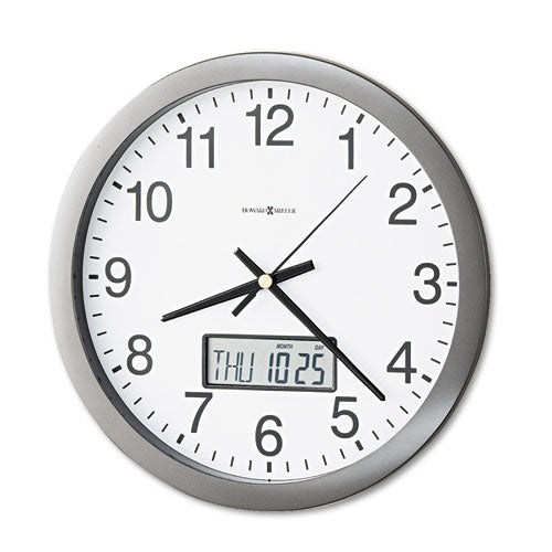 Chronicle Wall Clock With Lcd Inset, 14
