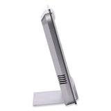 Nikita Wall Clock, Silver-charcoal Case, 8.75" X  8", 2 Aa (sold Separately)