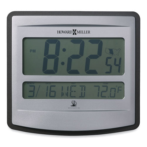 Nikita Wall Clock, Silver-charcoal Case, 8.75